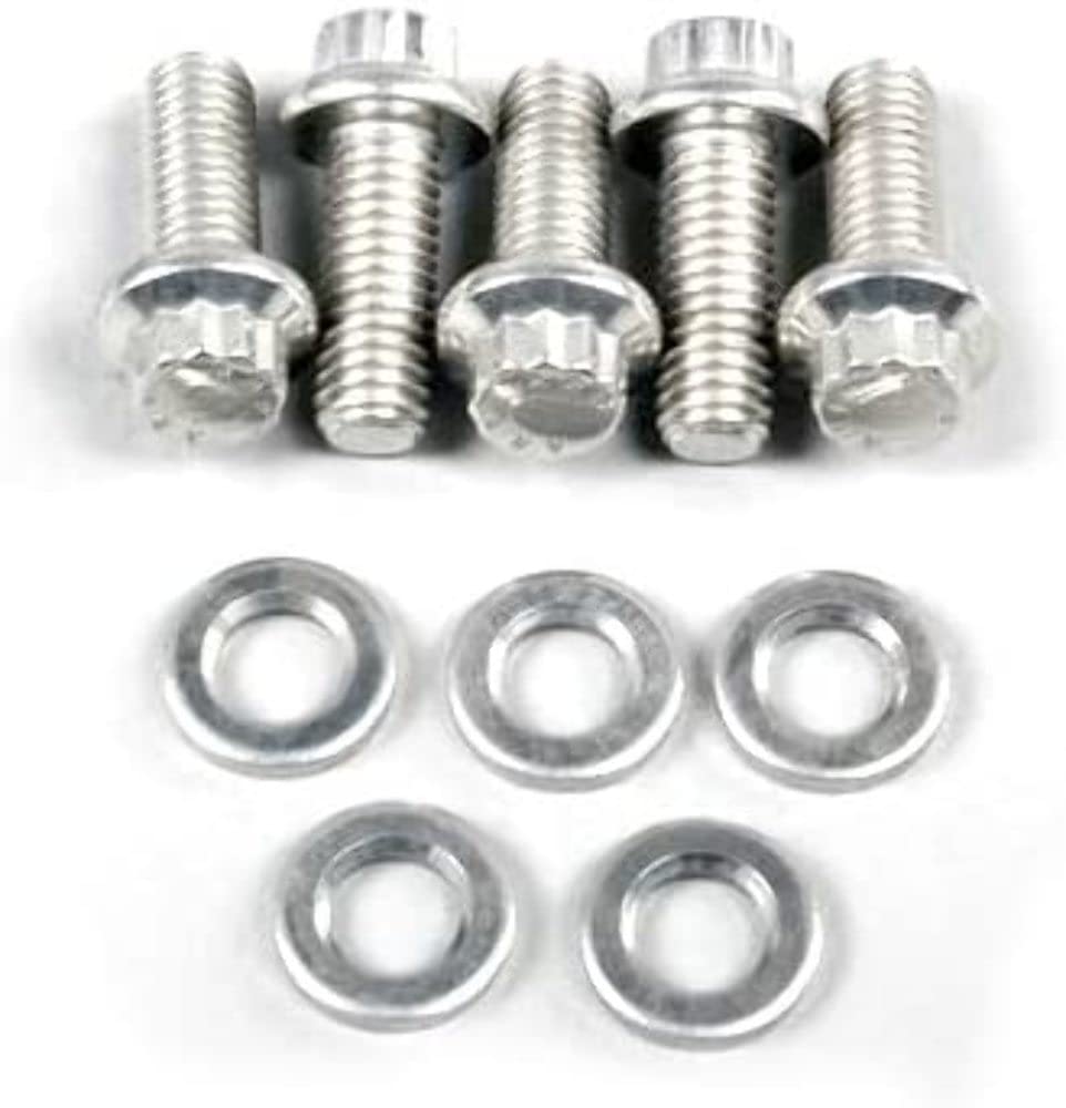 ARP 3/8-24" Stainless Steel 0.750" UHL 6-Point Bolt with 3/8" Socket and Washer, (Set of 5)