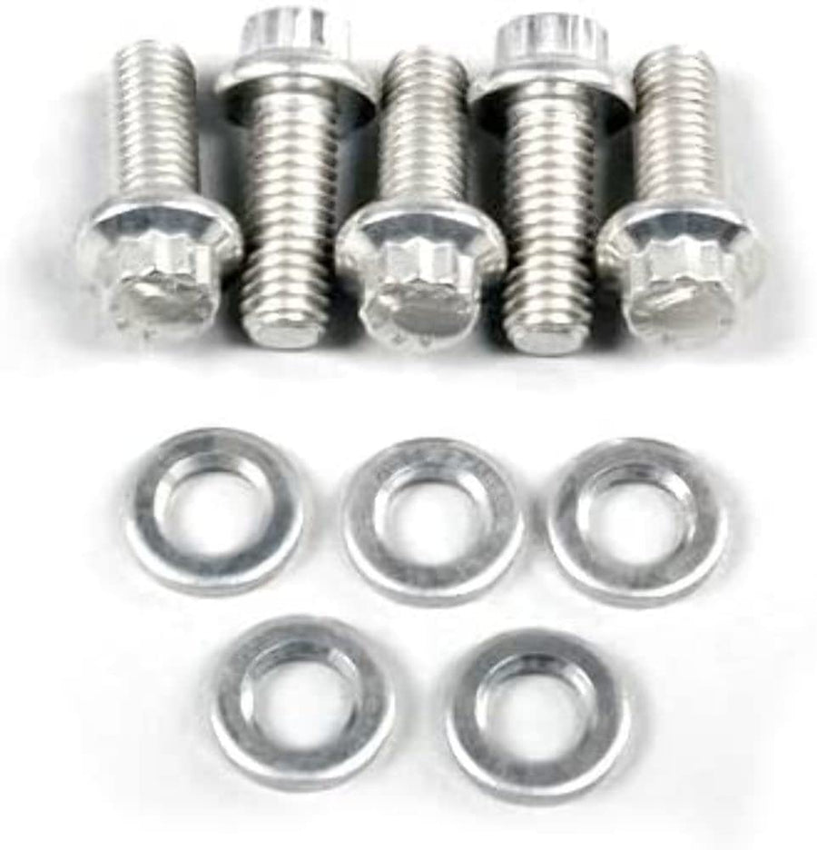 ARP 3/8-24" Stainless Steel 0.750" UHL 6-Point Bolt with 3/8" Socket and Washer, (Set of 5)