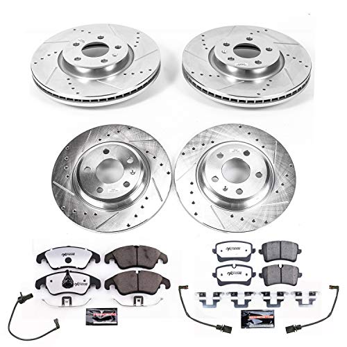 Power Stop K6137-26 Z26 Front & Rear Street Warrior Brake Kit Audi