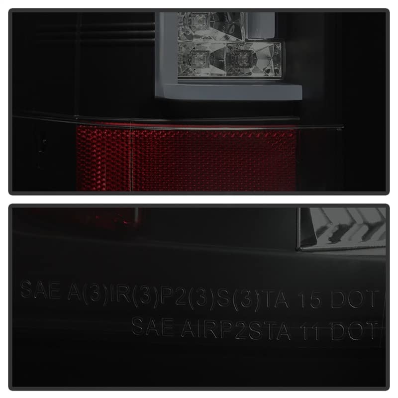 Chevy Silverado Spyder 5082626 07-13 (Does Not Fit 2010 Model With Dual Reverse Socket 921 Bulb) Version 2 LED Tail Lights - Black