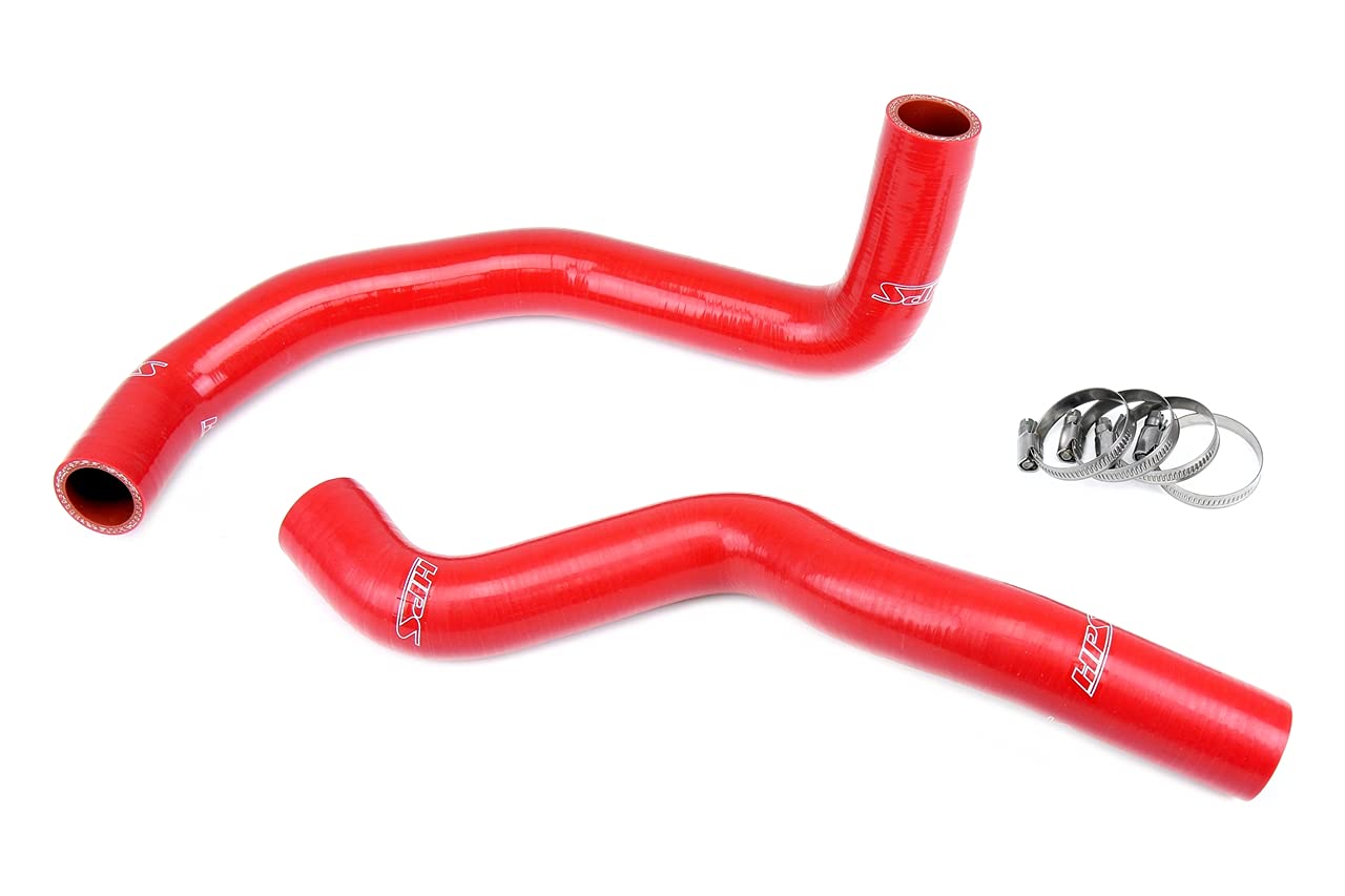 3-ply HPS Red Reinforced Silicone Radiator Coolant Hose Kit 57-1967-RED