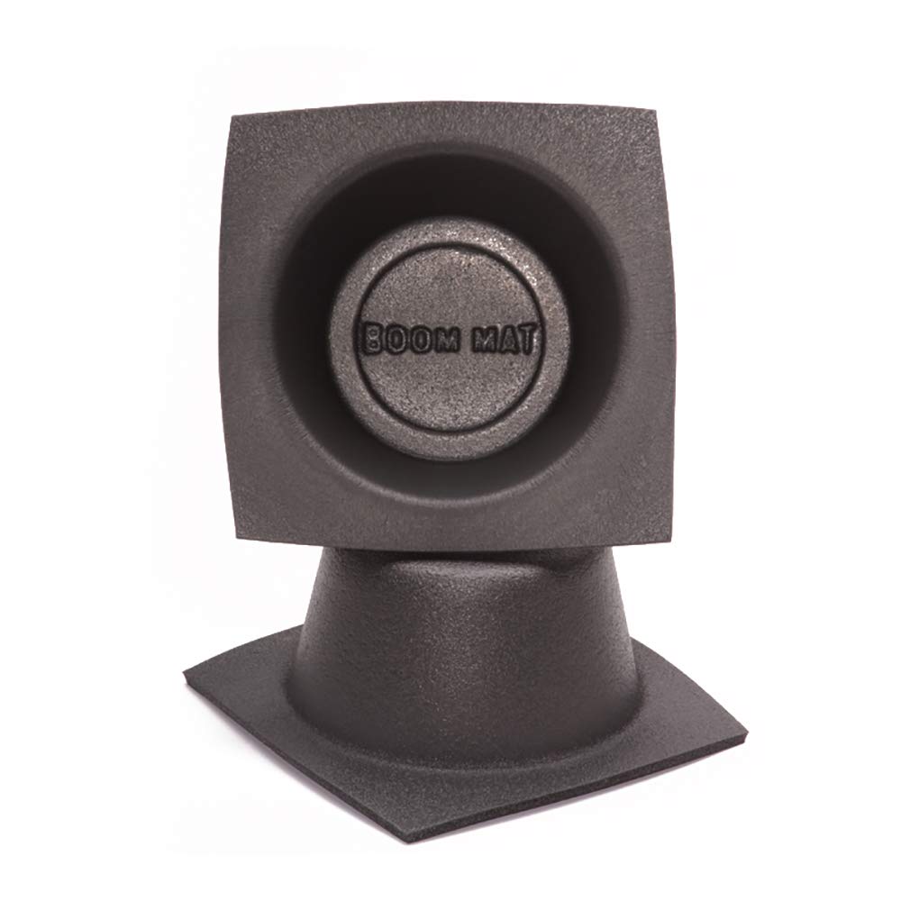 Design Engineering Boom Mat 050321 Speaker Baffles, 5.25" Round Slim (Pack of 2), Black