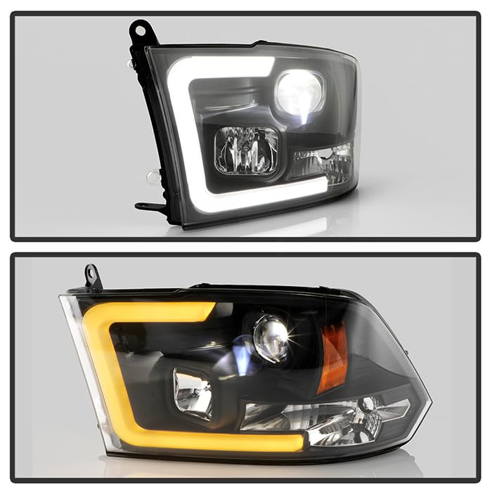 Headlights Spyder Platinum (PRO-YD-DR09PL-SB-BK)