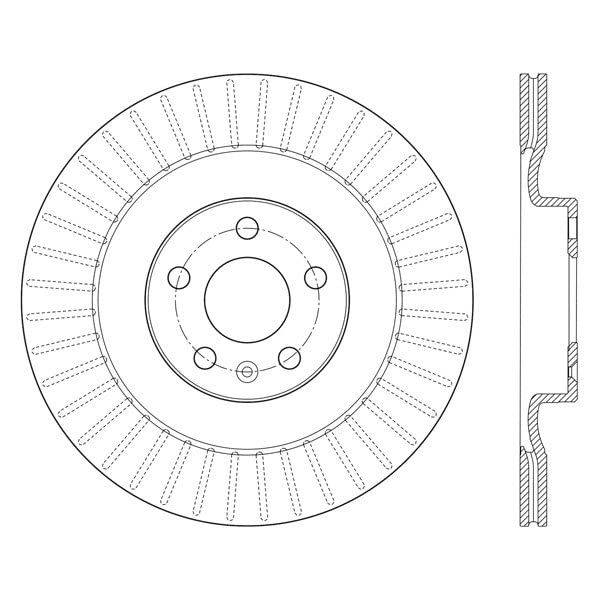 2016-2019 Volvo XC90 C-TEK Centric 121.39053 Standard Brake Rotor