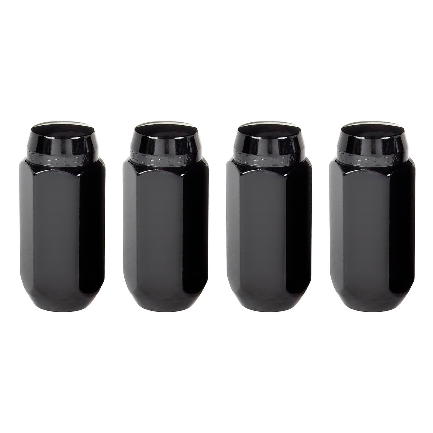 Black McGard Cone Seat Style Lug Nut Set (M14 x 1.5 Thread Size) - Set of 4