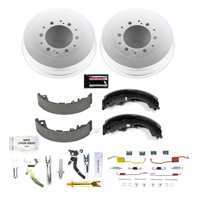 Brake Kit Power Stop For 2005-2022 Toyota Tacoma - Autospecialty Rear Replacement Brake Kit - 6 Lug OE Brake Drums & Brake Shoes, KOE15389DK