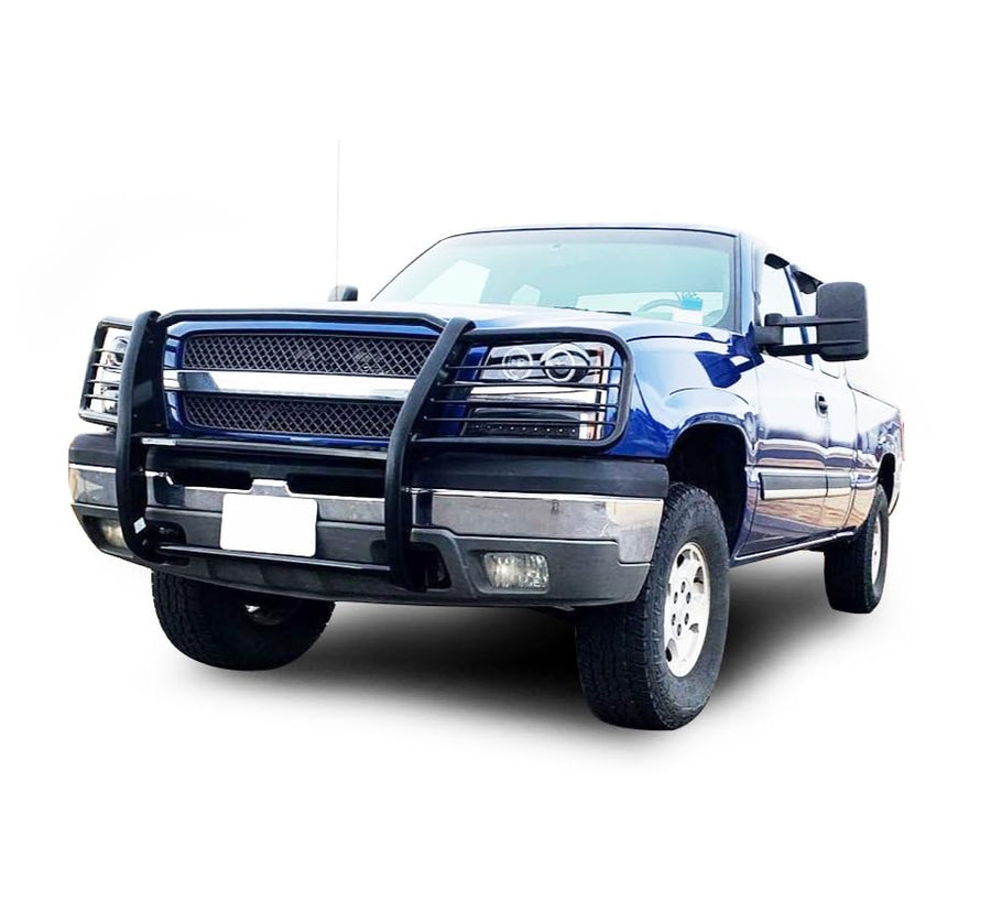 Bumper Guard Modular Black Black Horse Grille Compatible with 2003-2006 Chevrolet Silverado 1500|2007-2007 Chevrolet Silverado 1500 HD Classic-17GT25MA