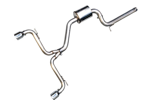 VW MK7 GTI AWE Tuning Track Edition Exhaust - Chrome Silver Tips - 3020-32022