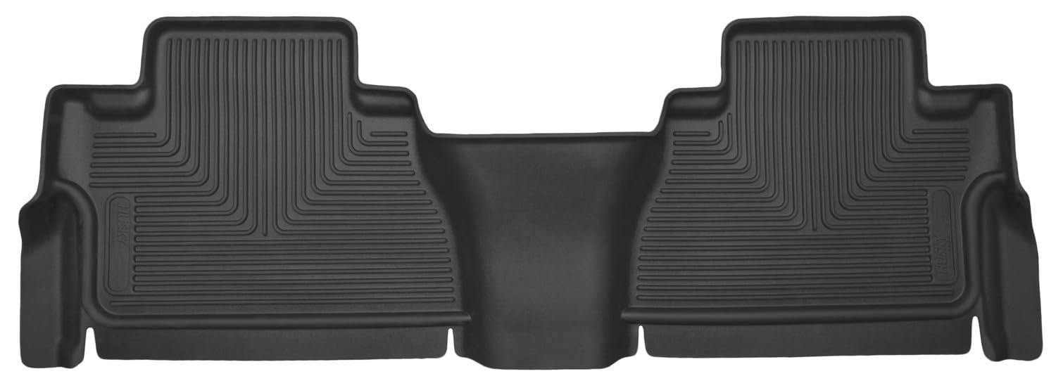 Husky Liners Floor Mats X-act Contour | Fits 2014-2020 Toyota Tundra, CrewMax & Double Cab | 2nd Row, 1-pc Black - 53821