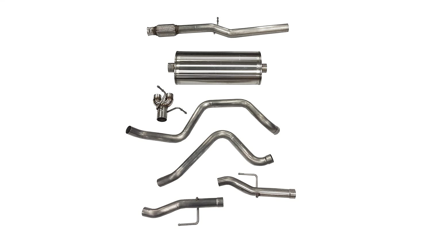 SIL CORSA EXHST 2019 Dual Rear Exit Exhaust Cat