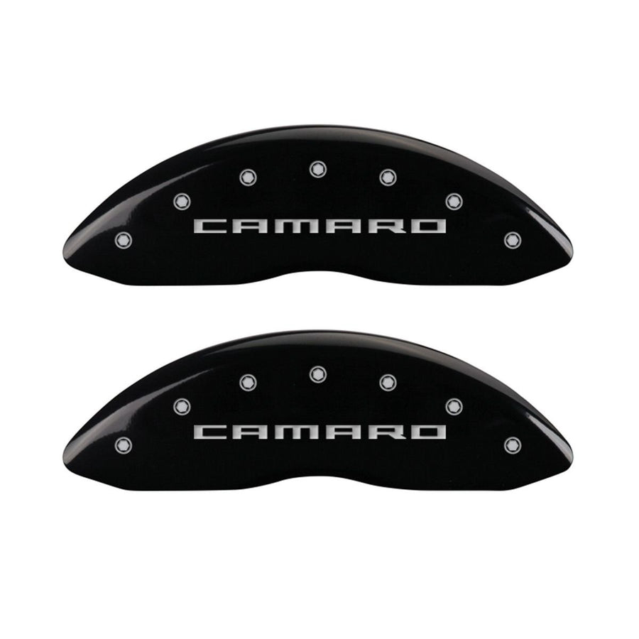 Camaro MGP Caliper Covers 14036SCA5BK Black Caliper Covers - Engraved Front & Rear44; Set of 4