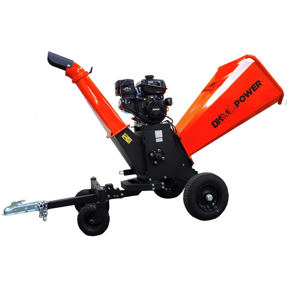 6in DK2 Kinetic Wood Chipper with Electric Start and AUTO Blade Feed CH440 Command PRO Commercial Gas Engine