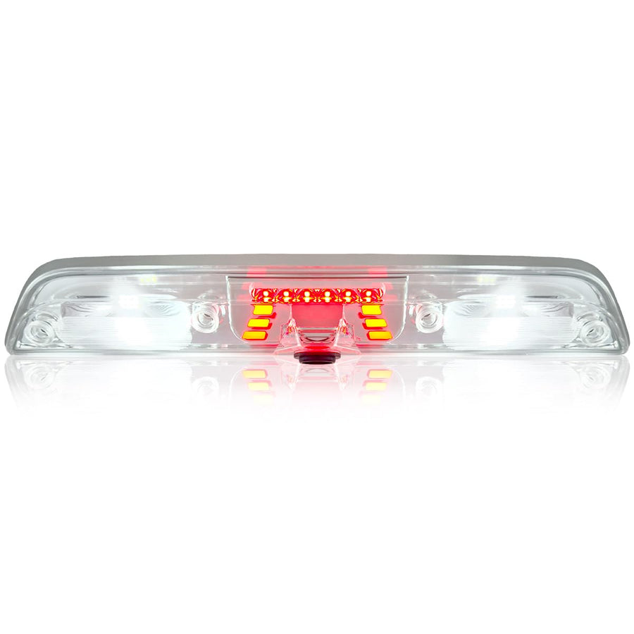 RECON 15-25 F150, 17-23 Super Duty (F250, F350, F450, F550), 19-25 Ranger Ultra Bright Premium 3rd Brake Light - Fits Models with Cargo Bed Camera - CREE XML LEDs - Clear Lens
