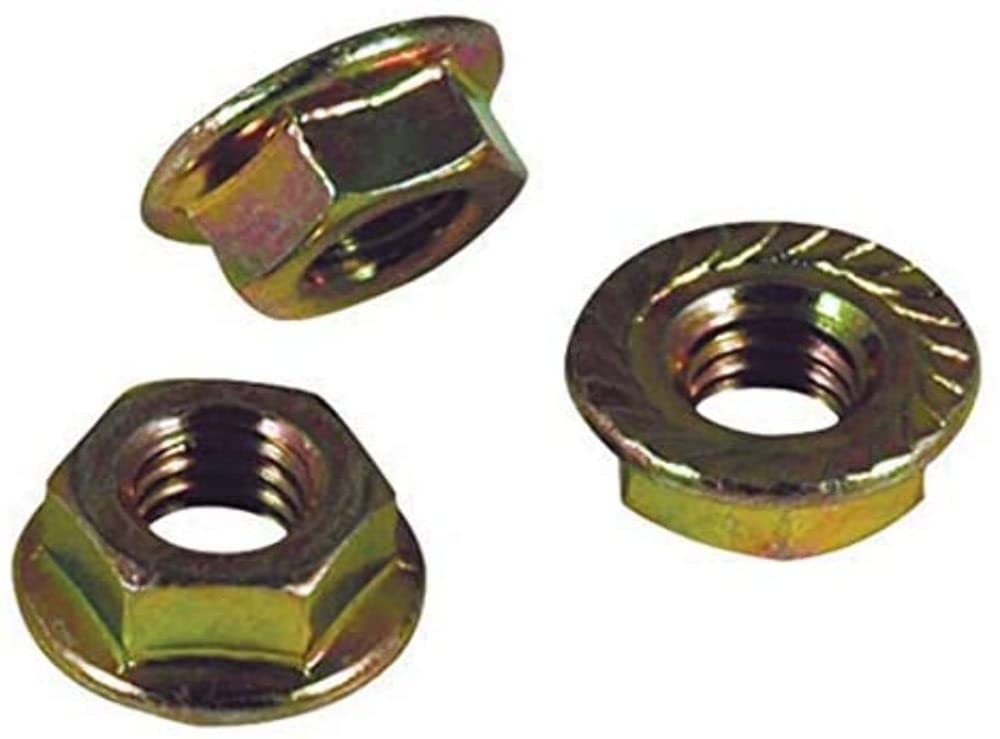 PZGLNUT InstallBay by Metra Anodized Flanged Serrated Lock Nut - 50 per Pack