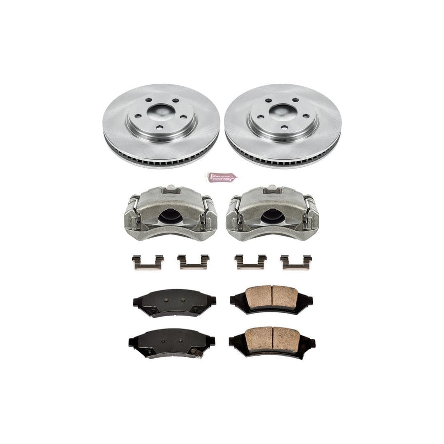 Power Stop KCOE1586A 1-Click Autospecialty OE Replacement Brake Kit with Calipers For Pontiac Grand Prix 2004 [Model Specific]