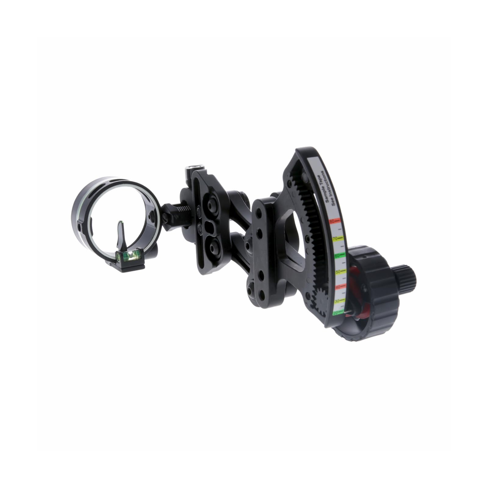 RANGE-ROVER TRUGLO Series Single-Pin Moving Bow Sight, Black, Left-Handed, .019" Pin, Toolless Micro-Adjustable Windage