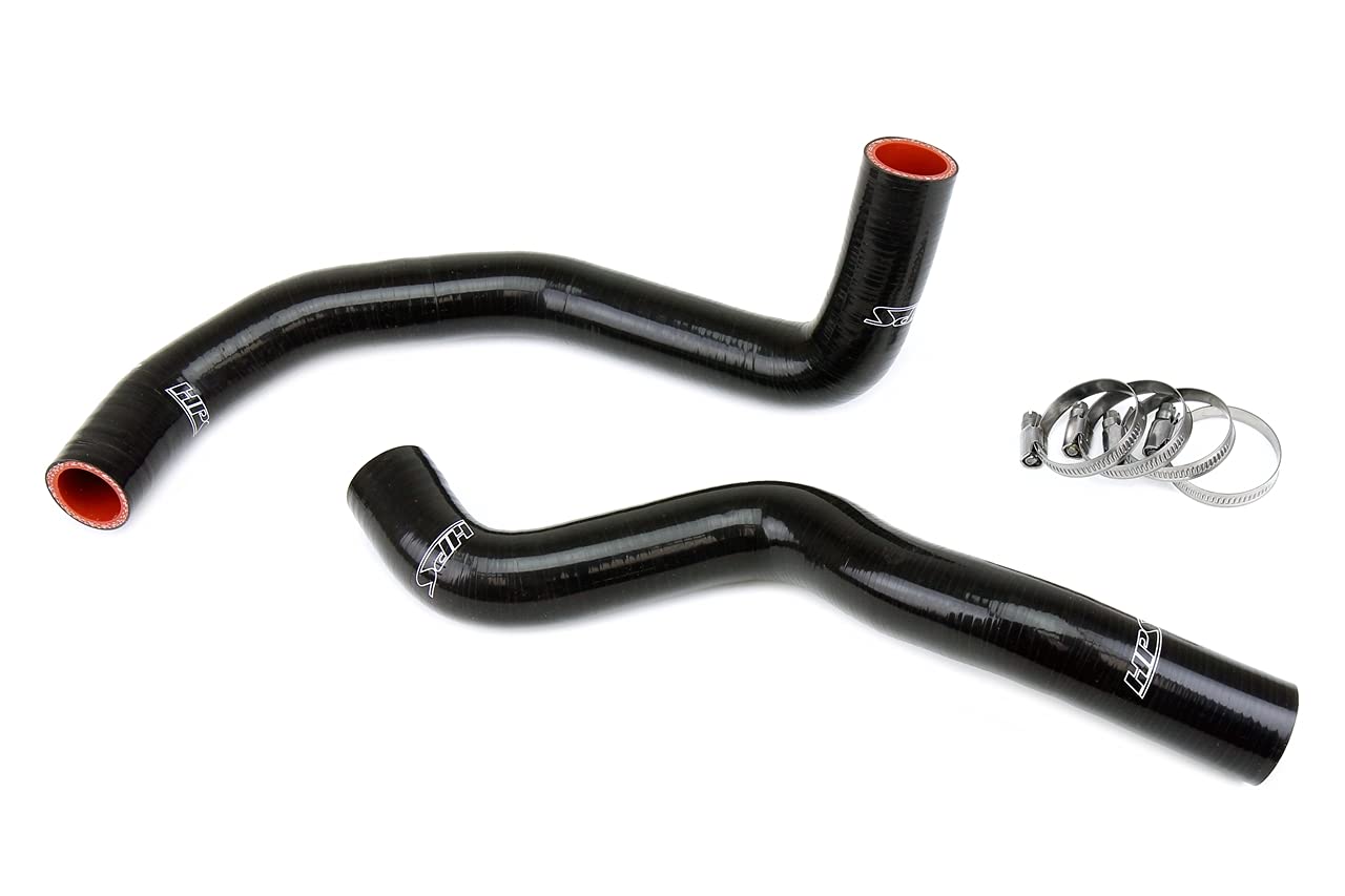 3-ply HPS Black Reinforced Silicone Radiator Coolant Hose Kit 57-1967-BLK