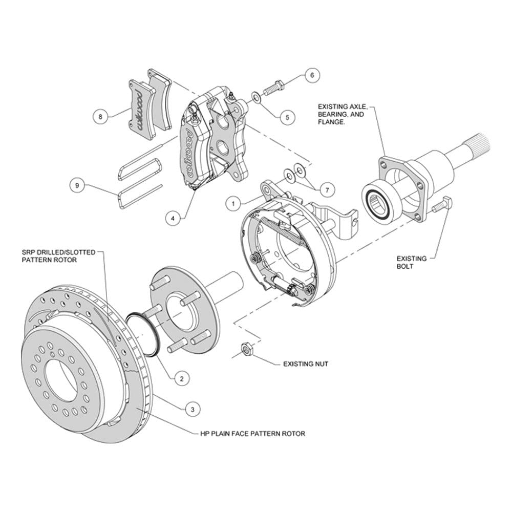 P-Brake Kit FDP-LP 11.00" - Red