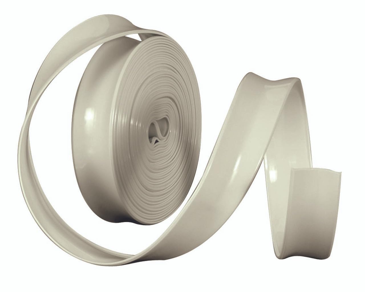 Off White Camco Vinyl Trim Insert - Replace Cracked and Stained Trim Inserts on RV Aluminum Roof Edges, Trim Moldings and Truck Camper Shells - 1" x 100' (25222)