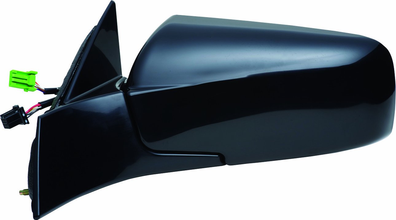 Driver Side Fit Mirror for Chevy Aveo Sedan, Black, PTM Cover, Foldaway, Manual Remote