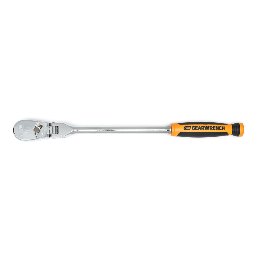3/8" Drive GEARWRENCH 90 Tooth Cushion Grip Flex Teardrop Ratchet, 81210T