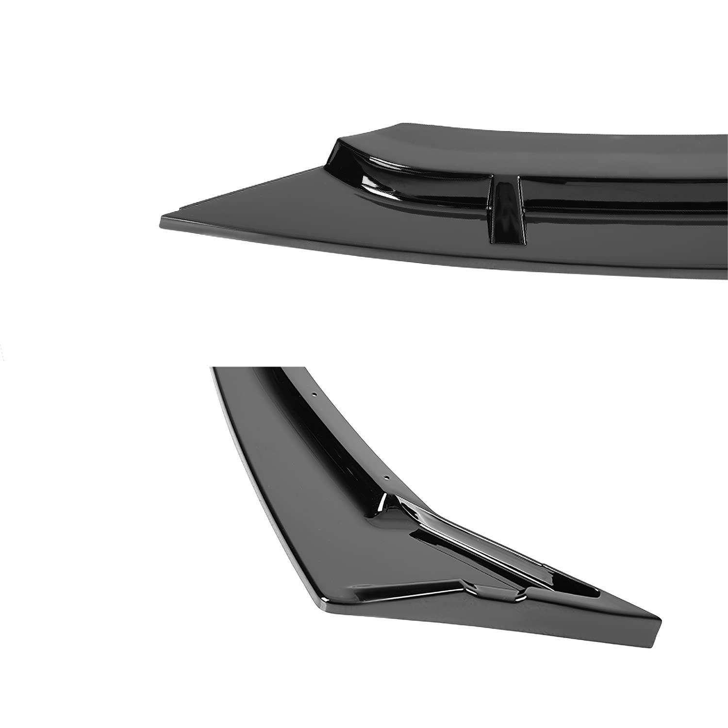 Glossy Black Spec-D Tuning Front Bumper Lip Compatible with 2019-2021 Honda Civic 4DR