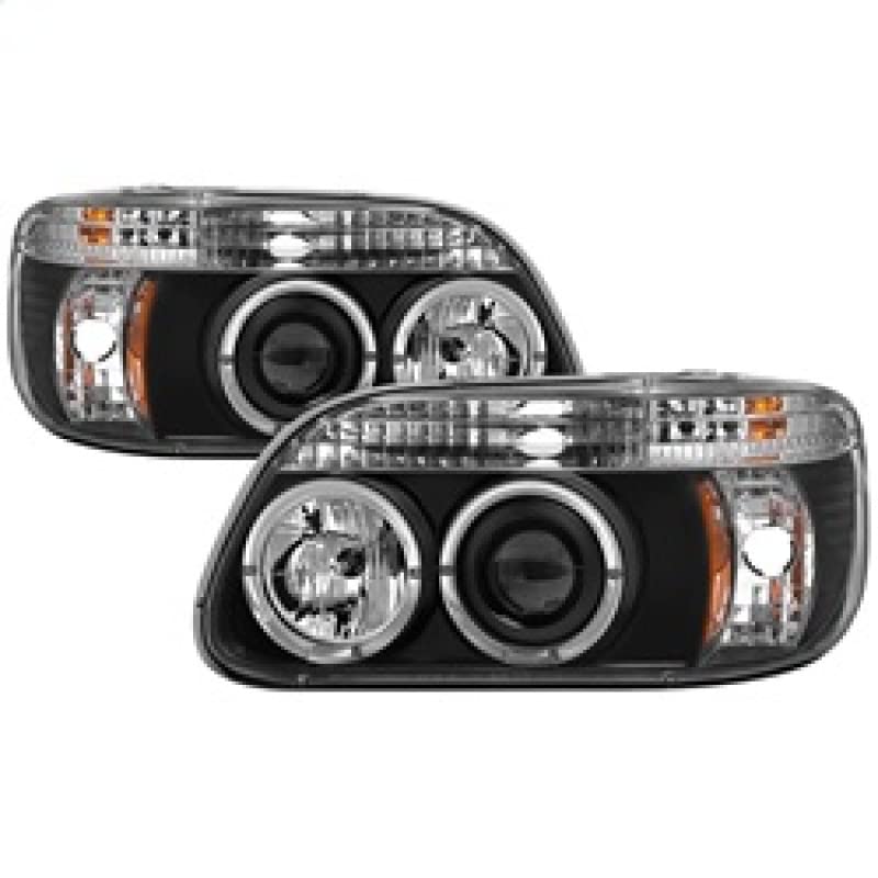 Auto Spyder 5010131 LED Halo Projector Headlights Black/Clear