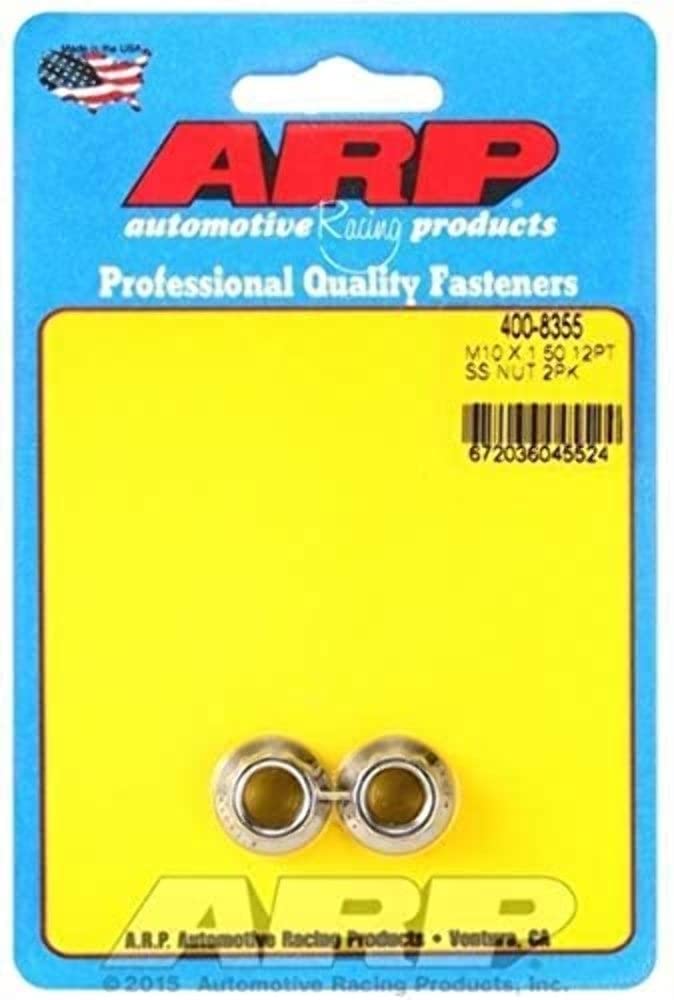 Nut Kit ARP 400-8355 (M10 X 1.50 SS M12 socket 12pt nut)