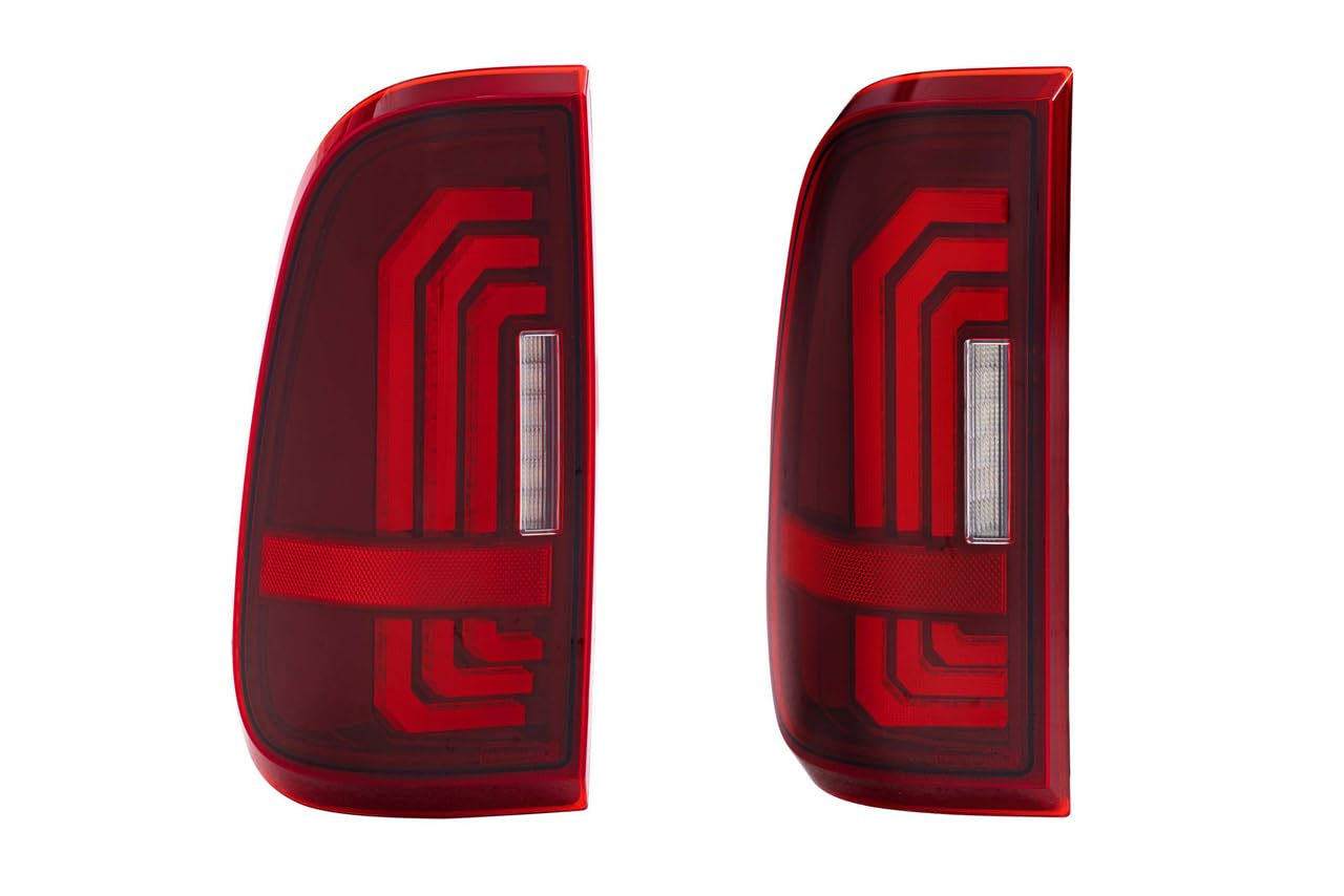 Ford Super Duty Morimoto XB LED Taillights Fits 99-16, Plug and Play Taillight Assemblies (Red)