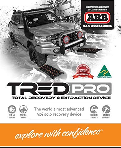 ARB Vehicle TREDPROBOB Recovery Boards Traction Tracks and Extraction Device for Off-Road Mud, Sand, Snow Black/Orange
