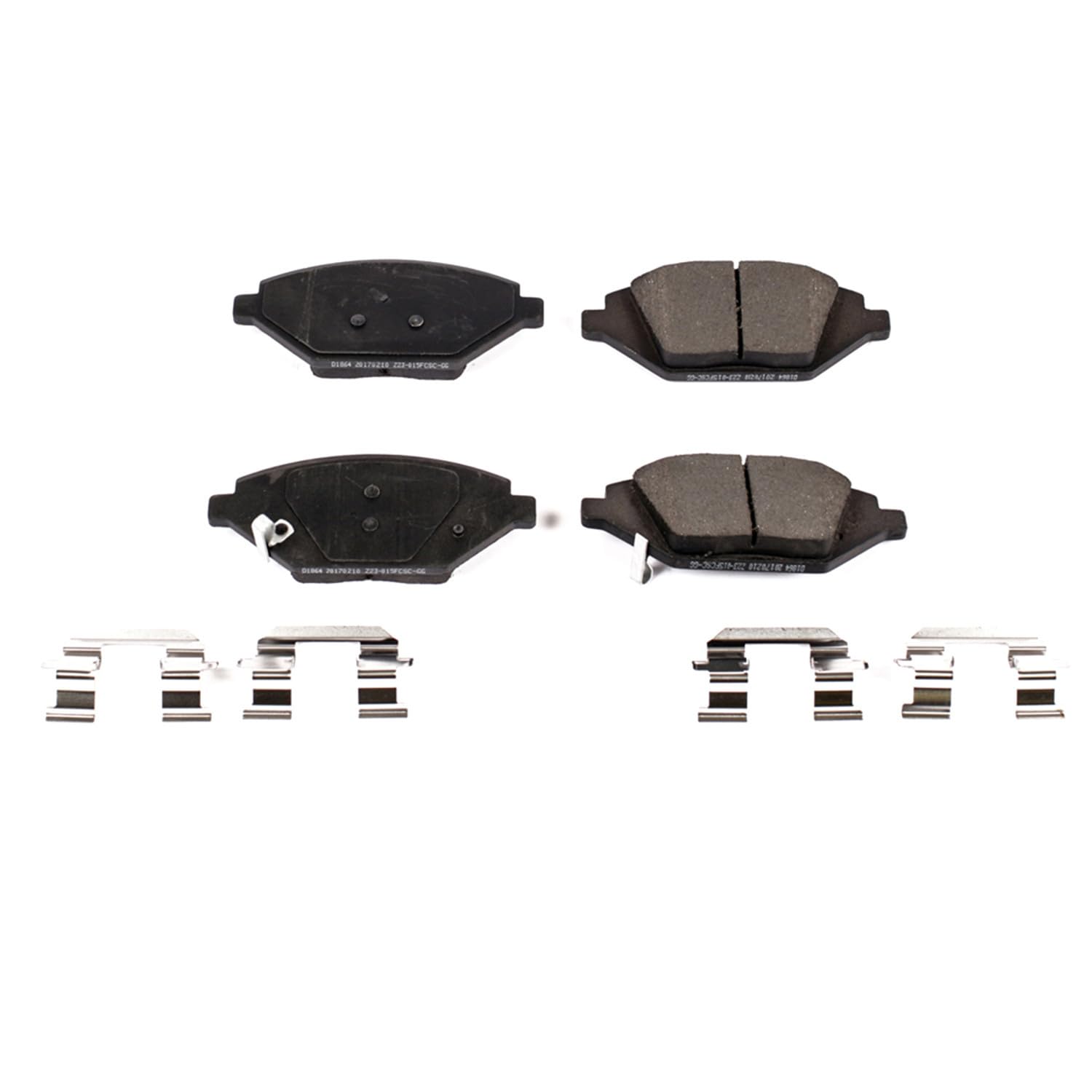 Power Stop Brake Kit Front For Chevrolet Spark 2016-22 - Ceramic Brake Pads With Installation Hardware, 17-1864