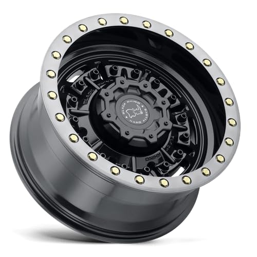 Black Rhino ABRAMS Hard Alloys 17X8.5, 6X5.5, 4.75, 0mm GLOSS GUN BLACK W/ MACHINED DARK TINT - 1785ABR006140B12