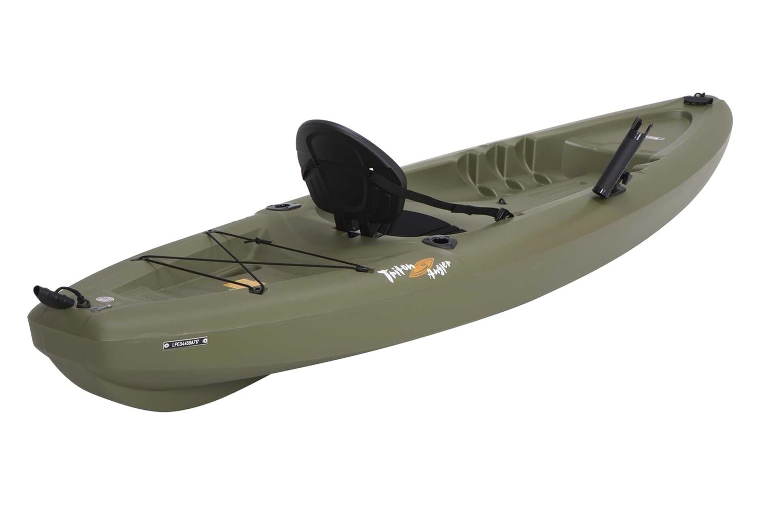 Triton Angler Lifetime 100 Fishing Kayak, Olive Green