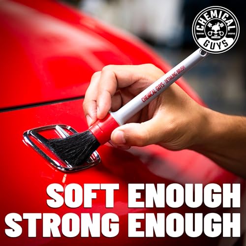 Chemical Guys Exterior Detailing Brushes All in the Details - 3-Piece Soft Scratch-Free Brushes for Wheels, Bumpers, Grilles, Badging & Tight Exterior Gaps on Cars, Trucks, SUVs & More