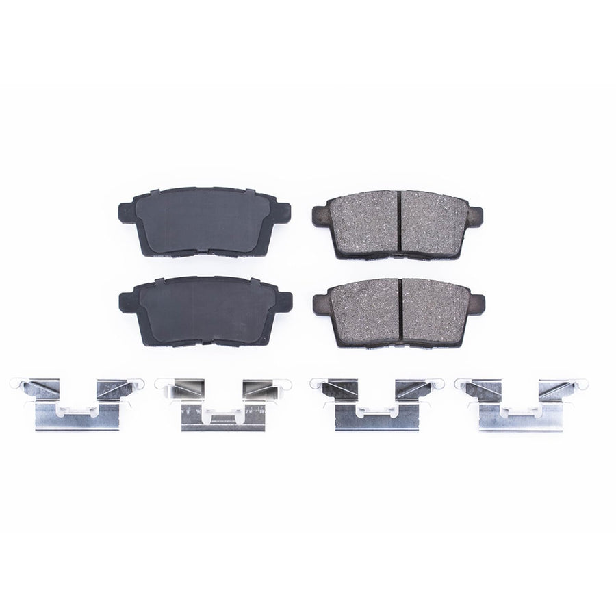 Power Stop Brake Kit Front For Ford Edge 2007-10 |Lincoln MKX 2007-10 |Mazda CX-7 2007-12 |CX-9 2007-15 - Ceramic Brake Pads With Installation Hardware, 17-1259