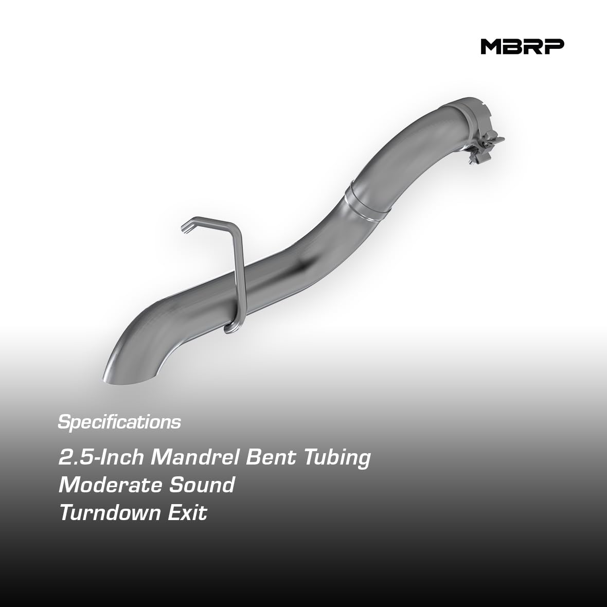 MBRP T409 S5527409 Stainless Center Section Straight Pipe — Post-Catalyst
