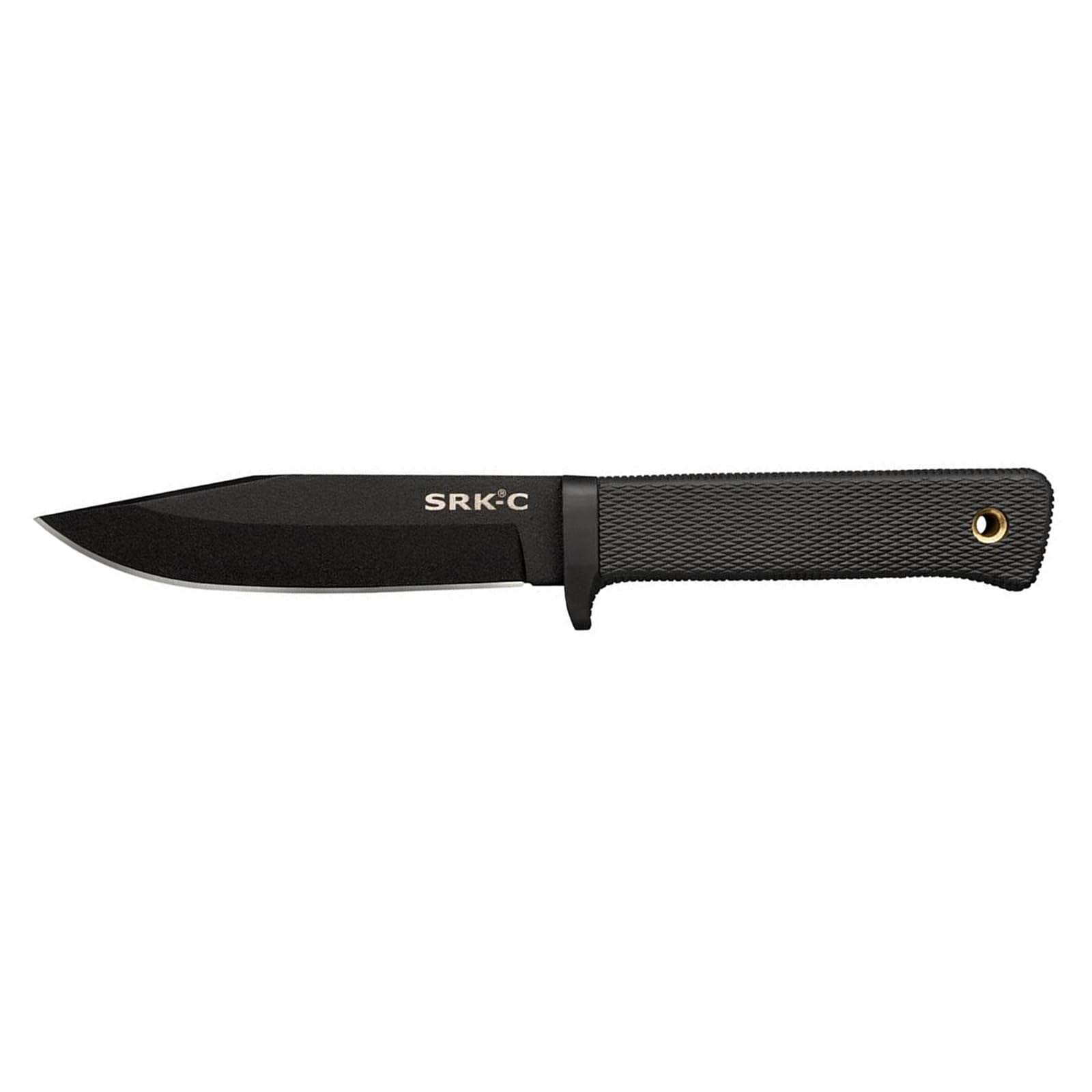 SRK COLD STEEL Compact 5" SK-5 Clip Point Razor-Sharp Blade 4.5" Durable Kray-Ex Handle Tactical Fixed Blade Knife w/Secure-Ex Sheath