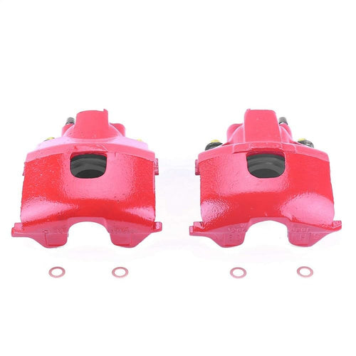 Power Stop Pair of High-Temp Red Powder Coated Front Calipers S4642