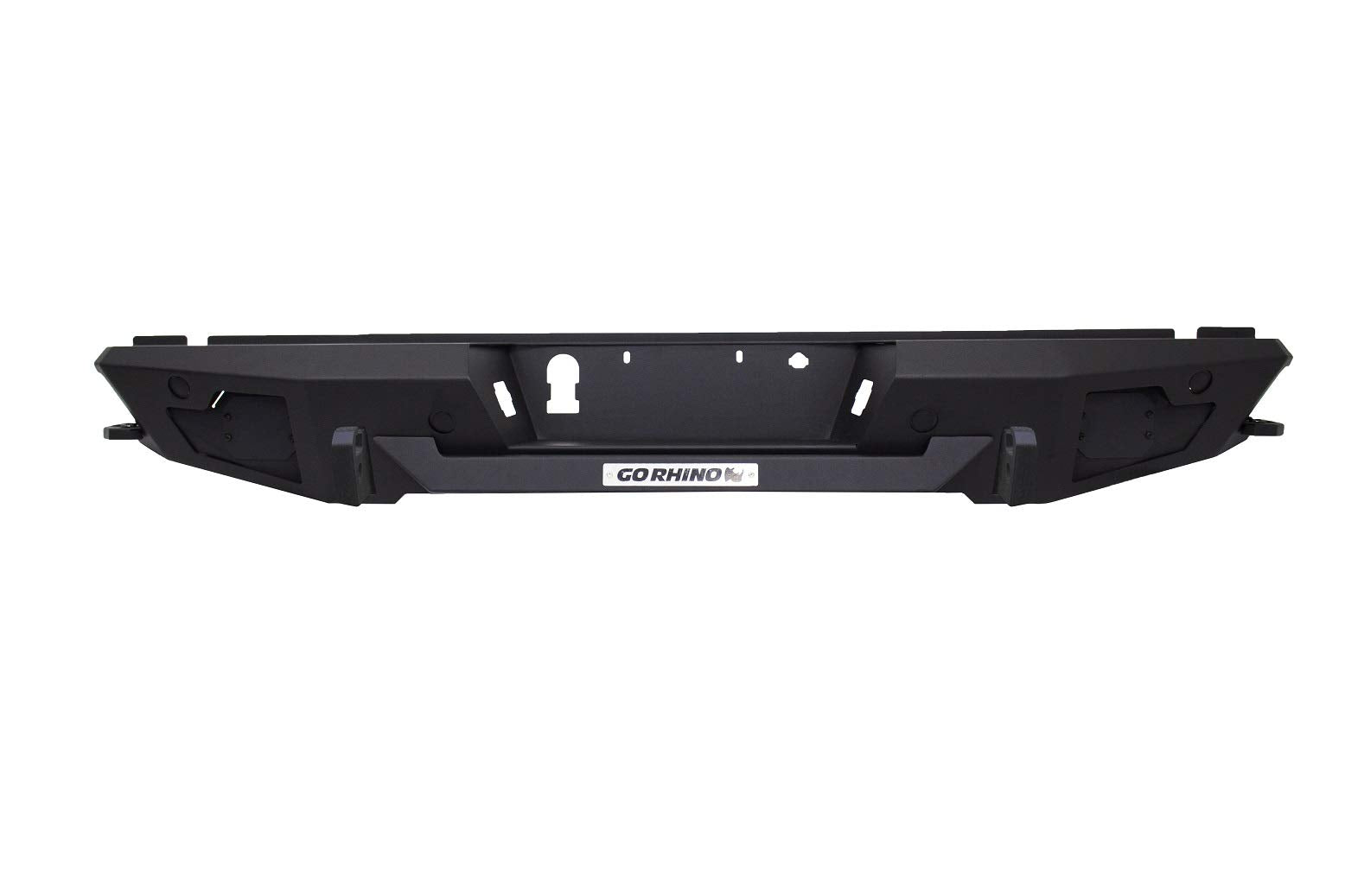 Go Rhino Rear Bumper BR20.5 | Mild Steel, Textured Black | 28296T | Fits 2015 - 2020 Ford F-150 (Compatible with rear back up sensors.)