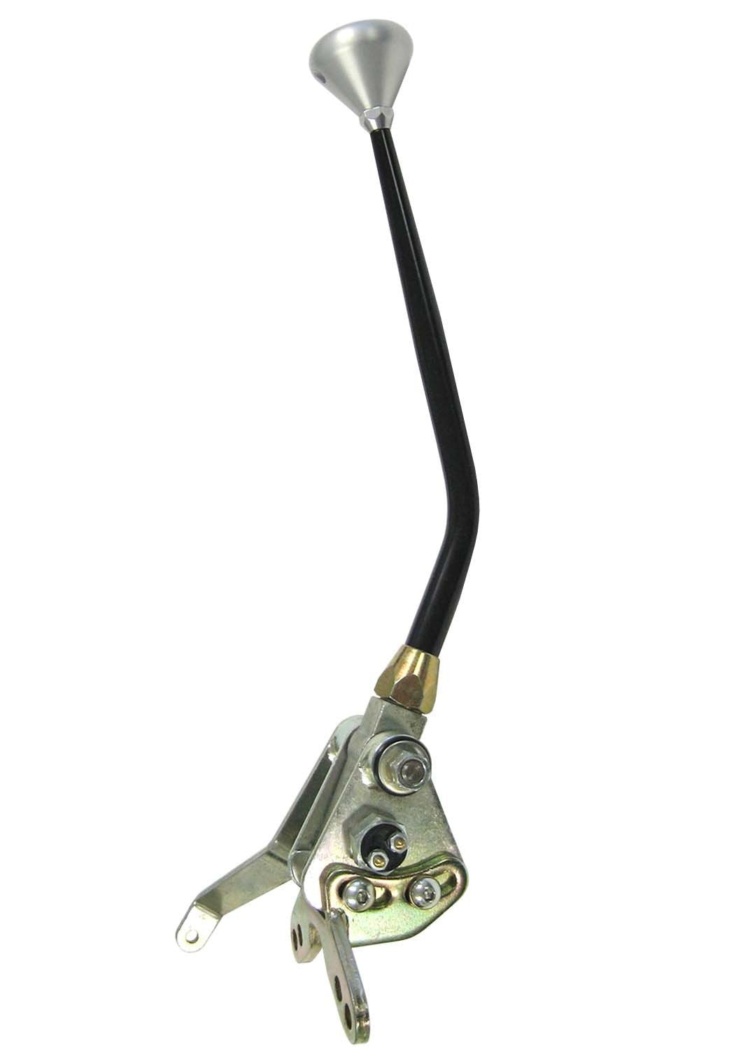 Lokar Cable Operated Shifter Kit XCOS60C4EM with Black 8" Lever and Mushroom Knob for Ford C-4 Transmission