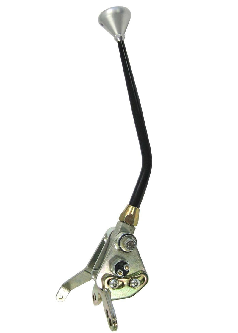 Lokar Cable Operated Shifter Kit XCOS60C4EM with Black 8" Lever and Mushroom Knob for Ford C-4 Transmission