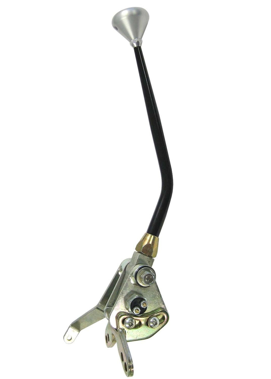 Lokar Cable Operated Shifter Kit XCOS6700BM with Black 16" Lever and Mushroom Knob for GM 700R4 Transmission