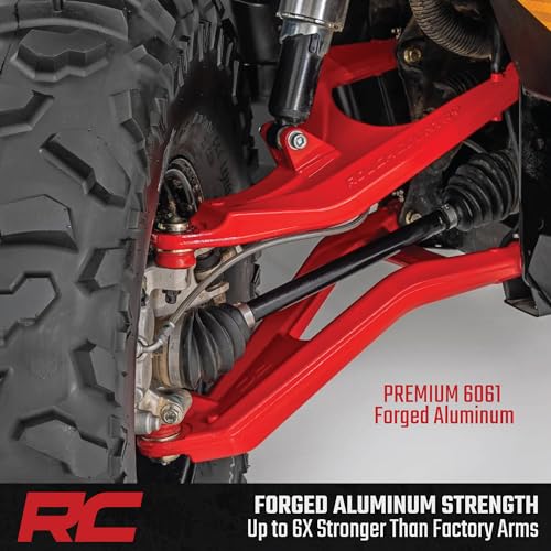 2" High Clearance A-Arms Rough Country for Can-Am Defender HD8/HD9/HD10-97041RED