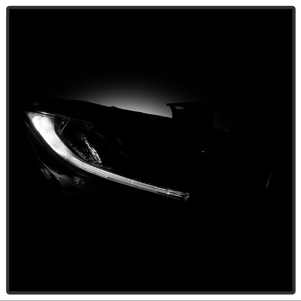 Honda Civic 19-21 Spyder (OE) Halogen Models Projector Headlight - Low Beam-H11(Included) ; High Beam-HB3(Included) ; Signal-7444NA(Included) - OE Black Right (Don‘t Fit Xenon HID and LED Models)