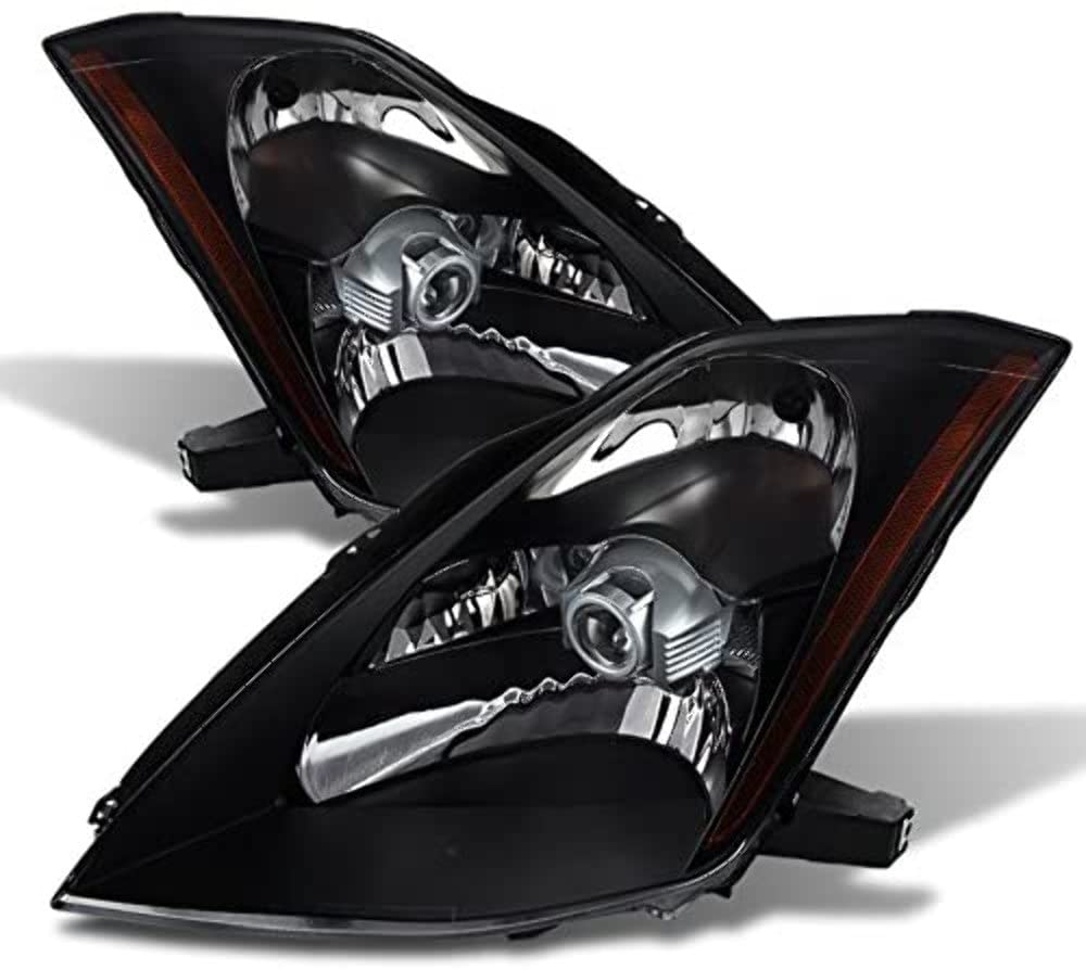 Crystal xTune Headlights Black/Clear 9023989 Auto