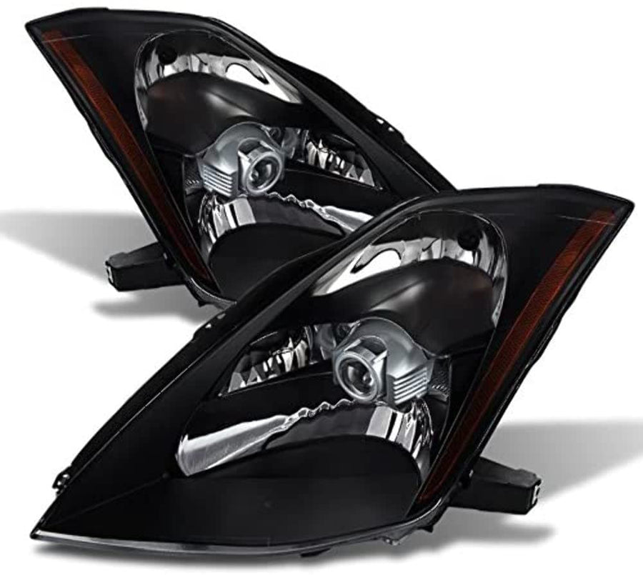 Crystal xTune Headlights Black/Clear 9023989 Auto