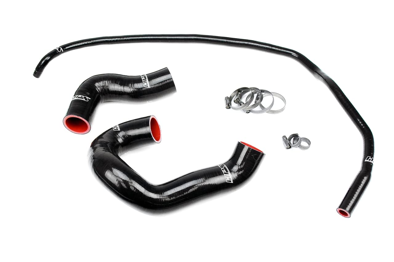 3-ply HPS Black Reinforced Silicone Radiator + Heater Coolant Hose Kit 57-1860-BLK