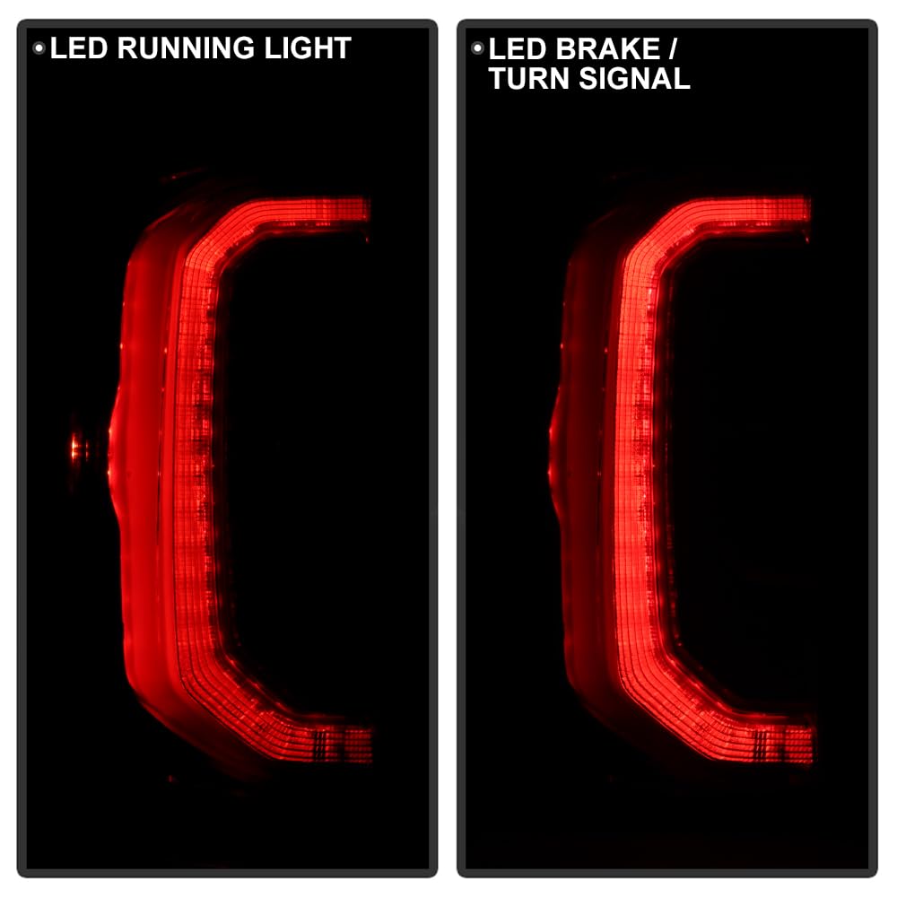 GMC Sierra 1500 Denali 16-18 SLT (Halogen Backup Light) LED Tail Light - Spyder OE Left