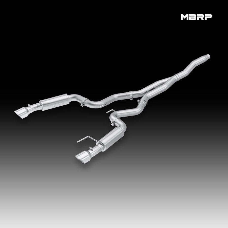 3" MBRP Cat Back, Dual Split Rear, Race Version Exhaust System with 4.5" Tips (T409)