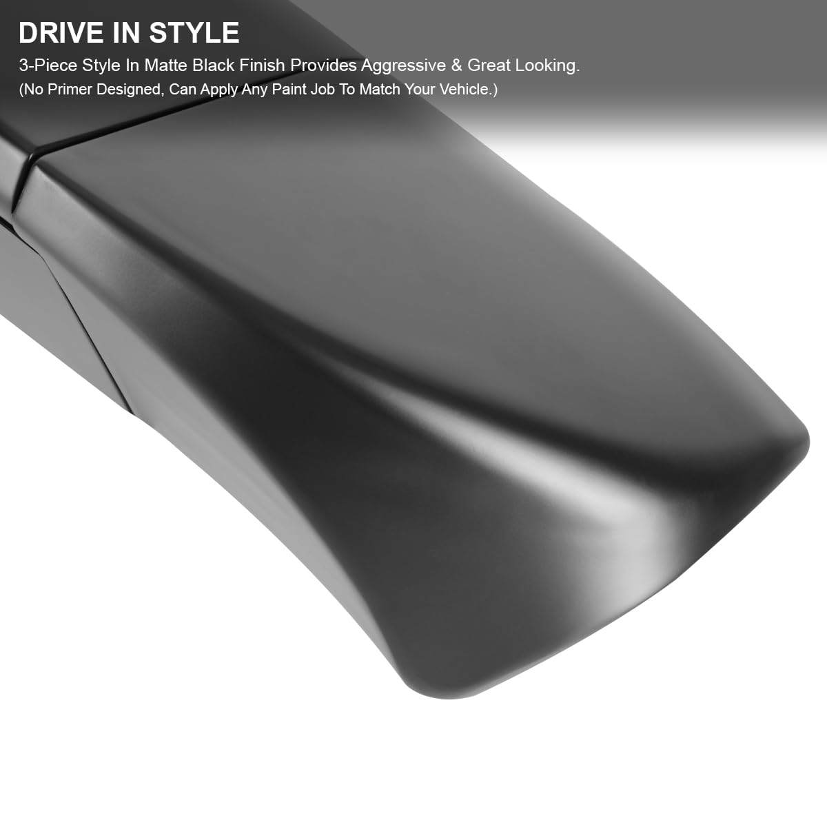 Matte Black ABS Cab Roof Spoiler Spec-D Tuning for 2011-2016 Ford F250, F350, and F450 Models